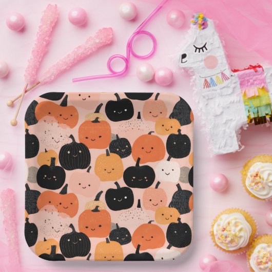 Halloween Pumpkin Patch - Feierlicher Fall Pappteller (Party)