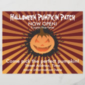 Halloween Pumpkin-Patch Flyer (Hinten)