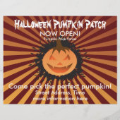 Halloween Pumpkin-Patch Flyer (Hinten)