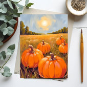 Halloween Pumpkin Patch Herbst Feiertagspostkarte