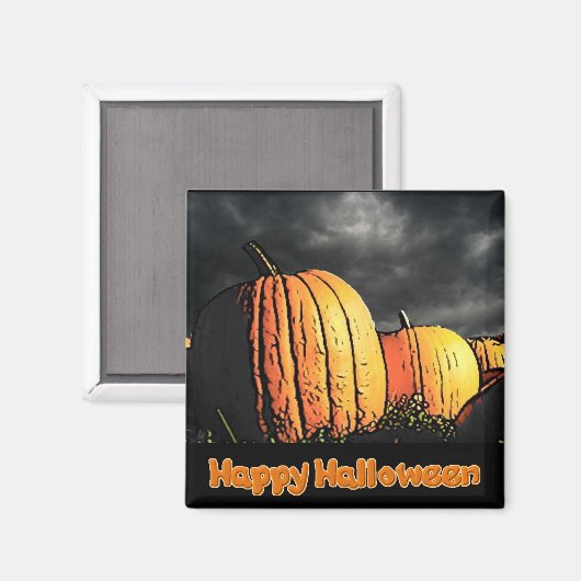 Halloween Pumpkin-Patch Magnet (Vorderseite/Rückseite)