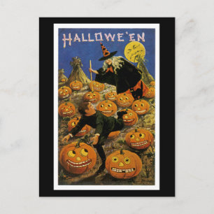 Halloween Pumpkin Patch Nightmare Postkarte