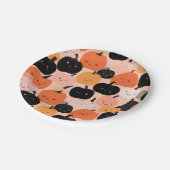 Halloween Pumpkin-Patch Pappteller (Schrägansicht)