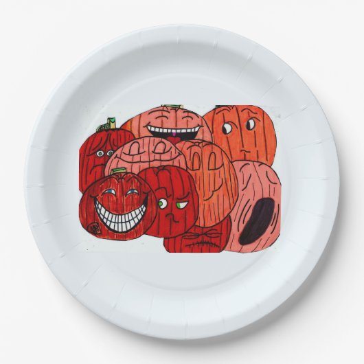 HALLOWEEN PUMPKIN PATCH PAPPTELLER (Vorderseite)
