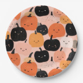 Halloween Pumpkin-Patch Pappteller (Vorderseite)