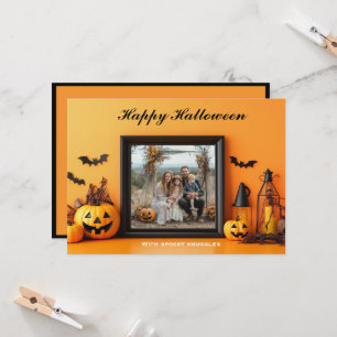 Halloween Pumpkin Patch Portraits Karte