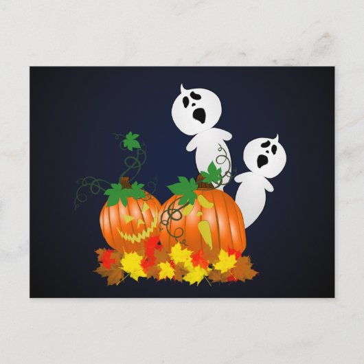 Halloween Pumpkin Patch Postcard Postkarte (Vorderseite)