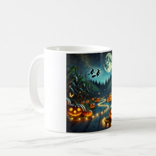Halloween Pumpkin Patch Tasse 🎃 🎃 (Vorderseite Links)