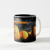 Halloween Pumpkin-Patch Zweifarbige Tasse (VorderseiteRechts)