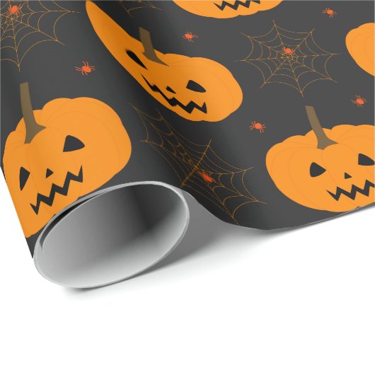 Halloween Pumpkin Patronenpapier Geschenkpapier (Rolleneckpunkt)