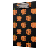 Halloween Pumpkin Pattern Clipboard Klemmbrett (Links)