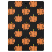 Halloween Pumpkin Pattern Clipboard Klemmbrett (Rückseite)