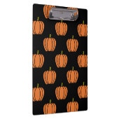 Halloween Pumpkin Pattern Clipboard Klemmbrett (Rechts)