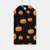 Halloween Pumpkin Pattern Geschenkanhänger (Rückseite)