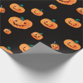 Halloween Pumpkin Pattern Geschenkpapier (Ecke)
