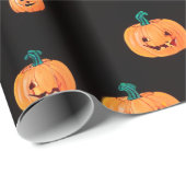 Halloween Pumpkin Pattern Geschenkpapier (Rolleneckpunkt)