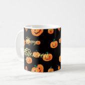 Halloween Pumpkin Pattern Kaffeetasse (Vorderseite Links)