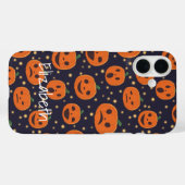 Halloween Pumpkin Pattern Kürbislaterne Custom Ca Case-Mate iPhone Hülle (Rückseite (Horizontal))