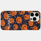 Halloween Pumpkin Pattern Kürbislaterne Custom Case-Mate iPhone Hülle (Rückseite (Horizontal))