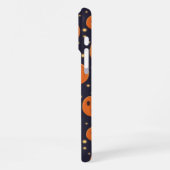 Halloween Pumpkin Pattern Kürbislaterne Custom iPhone Hülle (Linke Seite)