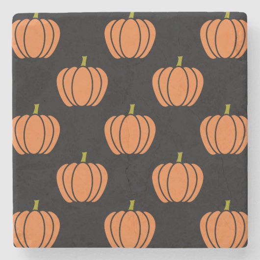 Halloween Pumpkin Pattern Stone Untersetzer (Vorderseite)