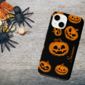 Halloween Pumpkin Pattern Telefon 14 Fall iPhone Hülle