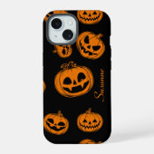 Halloween Pumpkin Pattern Telefon 15 Fall iPhone 15 Hülle (Rückseite)