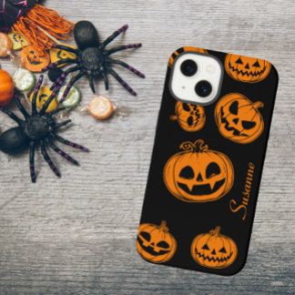 Halloween Pumpkin Pattern Telefon 15 Fall iPhone 15 Hülle