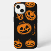 Halloween Pumpkin Pattern TelefonCase iPhone Hülle (Rückseite)