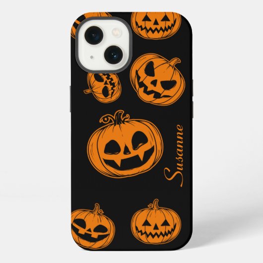 Halloween Pumpkin Pattern TelefonCase iPhone Hülle (Rückseite)