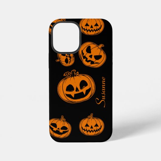 Halloween Pumpkin Pattern TelefonCase iPhone Hülle (Rückseite)
