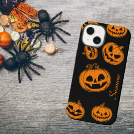 Halloween Pumpkin Pattern TelefonCase iPhone 13 Hülle