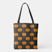 Halloween Pumpkin Pattern Totasche Tasche (Rückseite)