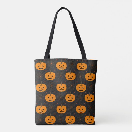 Halloween Pumpkin Pattern Totasche Tasche (Rückseite)