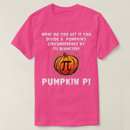 Halloween Pumpkin Pi Funny Math Geometry Lehrer T-Shirt (Design vorne)