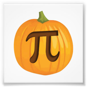 Halloween Pumpkin Pie Pi Fotodruck