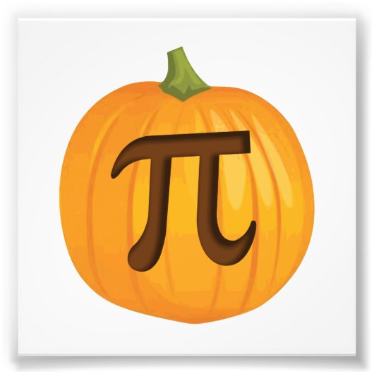 Halloween Pumpkin Pie Pi Fotodruck (Vorne)