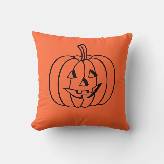 Halloween Pumpkin Pillow Kissen (Vorderseite)