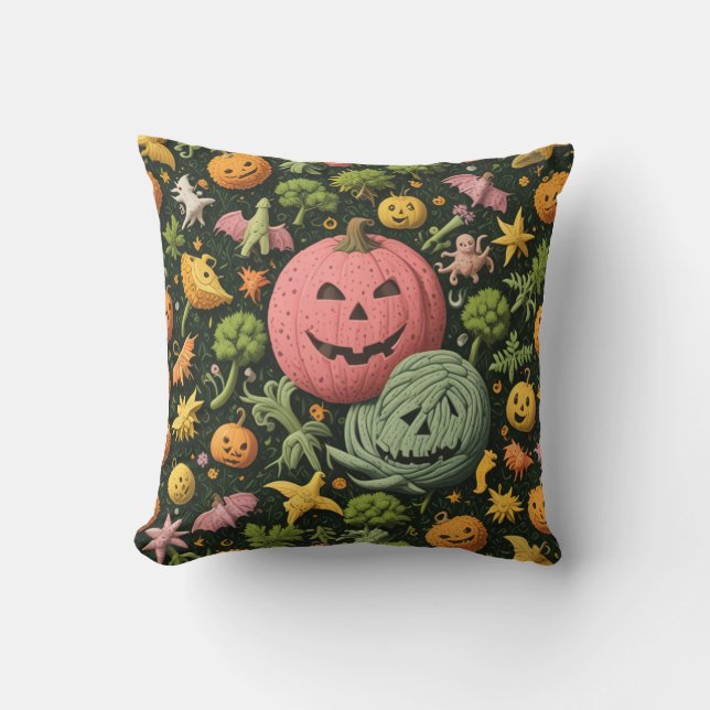 Halloween Pumpkin Pillow Kissen (Vorderseite)