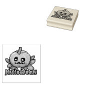 Halloween pumpkin, Pixel Art, Pixelart  Gummistempel (Stempel)