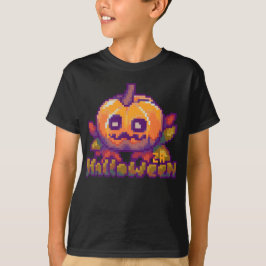Halloween pumpkin pixel art T-Shirt