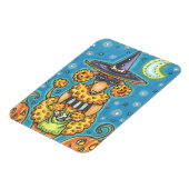 HALLOWEEN PUMPKIN POODLE, DOG MAGNET (Linke Seite)