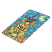 HALLOWEEN PUMPKIN POODLE, DOG MAGNET (Linke Seite)