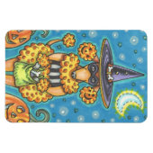 HALLOWEEN PUMPKIN POODLE, DOG MAGNET (Horizontal)