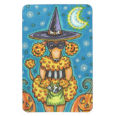 HALLOWEEN PUMPKIN POODLE, DOG MAGNET (Vertikal)