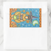 HALLOWEEN PUMPKIN POODLE STICKERS SHEED Rectangle (Tasche)