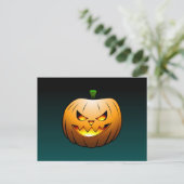 Halloween Pumpkin Postcard Feiertagspostkarte (Stehend Vorderseite)