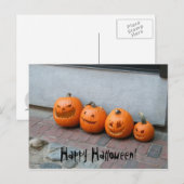 Halloween Pumpkin Postcard Postkarte (Vorne/Hinten)