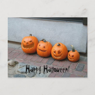 Halloween Pumpkin Postcard Postkarte