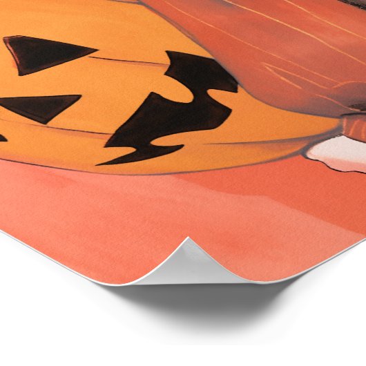 Halloween Pumpkin Poster (Ecke)